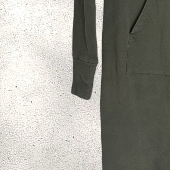 Marcella Tompkins Sweatshirt Hooded Dress Green Women's Medium - Picture 6 of 7